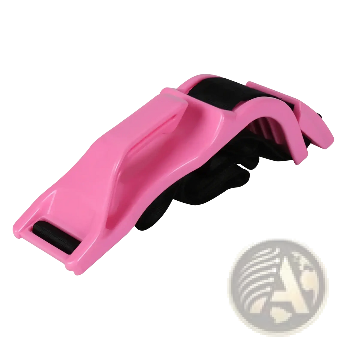 Pregnant car seat belt adjuster maternity safety strap with pink plastic and black fabric adjustable waist trainer belt