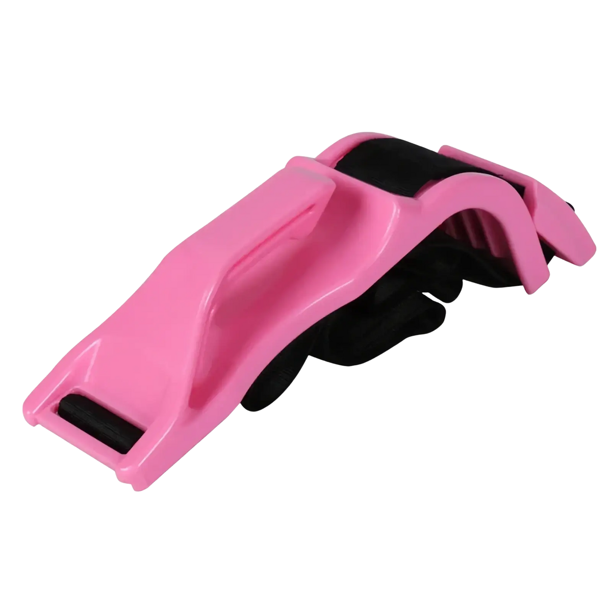 Pregnant car seat belt adjuster maternity safety strap with pink plastic and black fabric adjustable waist trainer belt