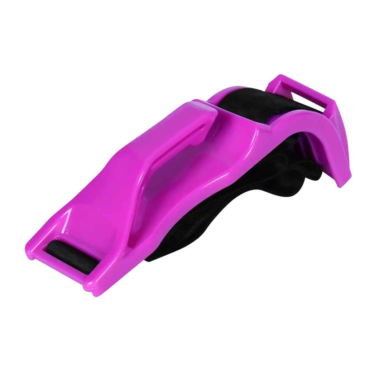 Pregnant car seat belt adjuster maternity safety strap with vibrant pink plastic strap and black elastic band