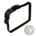 Black plastic luggage strap with buckle and adjustable design for pregnant car seat belt maternity safety adjuster