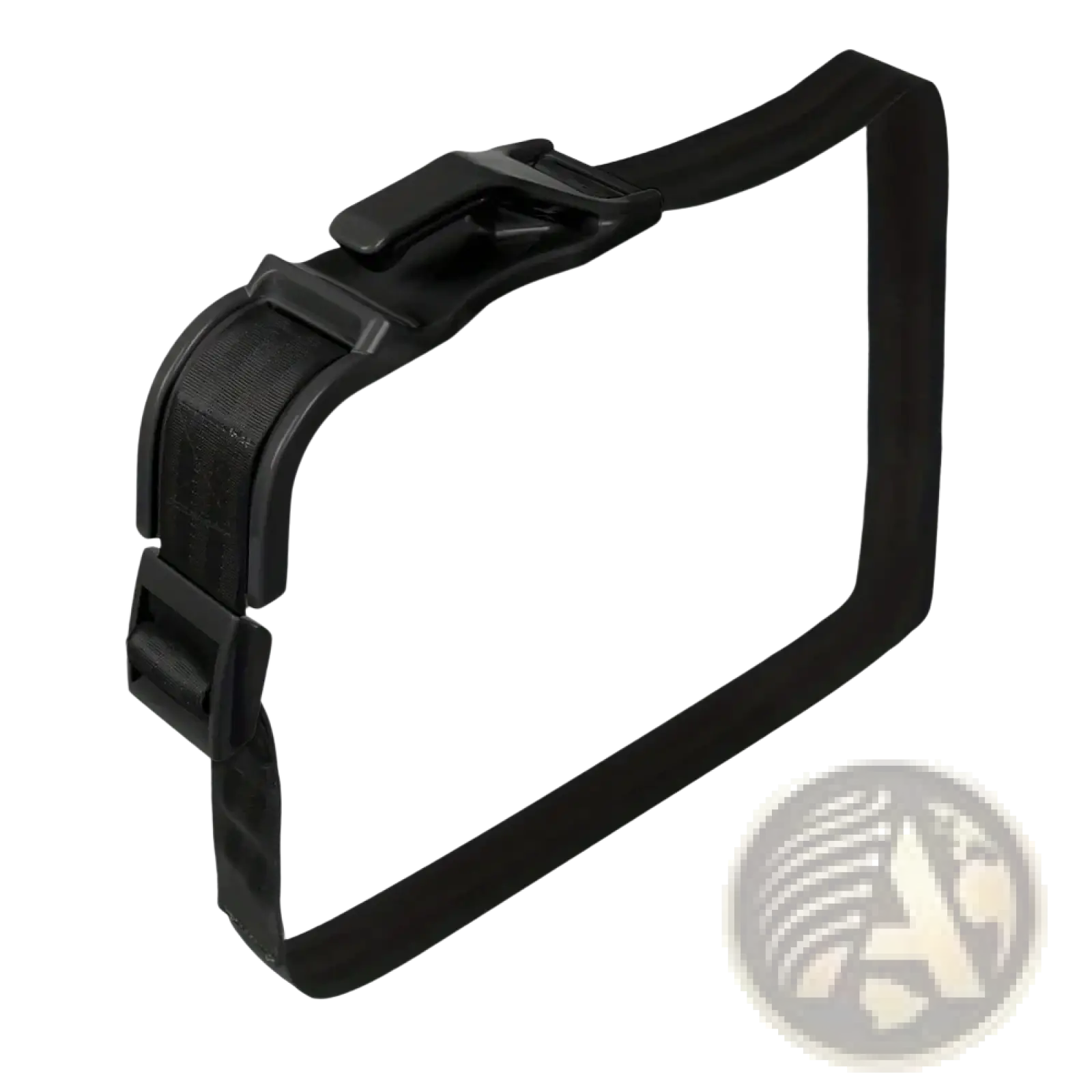 Black plastic luggage strap with buckle and adjustable design for pregnant car seat belt maternity safety adjuster