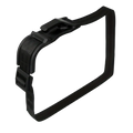Black plastic luggage strap with buckle and adjustable design for pregnant car seat belt maternity safety adjuster