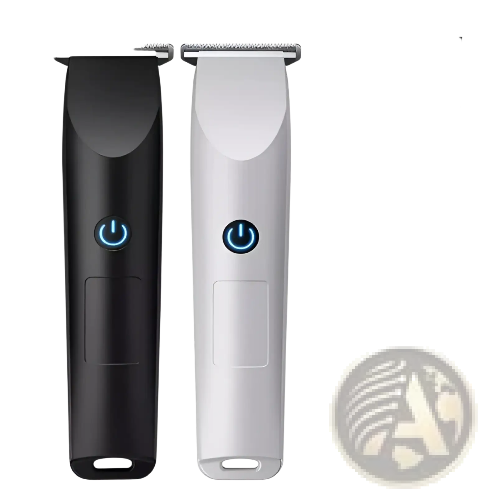 Professional cordless hair clipper and beard trimmer set in black and silver with detachable comb attachments for styling