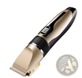 Professional hair clippers cordless gold barber kit featuring a sleek gold and black ergonomic electric clipper design