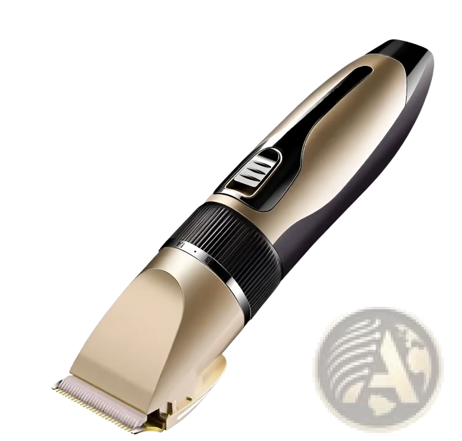 Professional hair clippers cordless gold barber kit featuring a sleek gold and black ergonomic electric clipper design