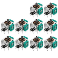 Ten teal and silver ps2 original 3d analog stick joystick replacements for precise control and durability