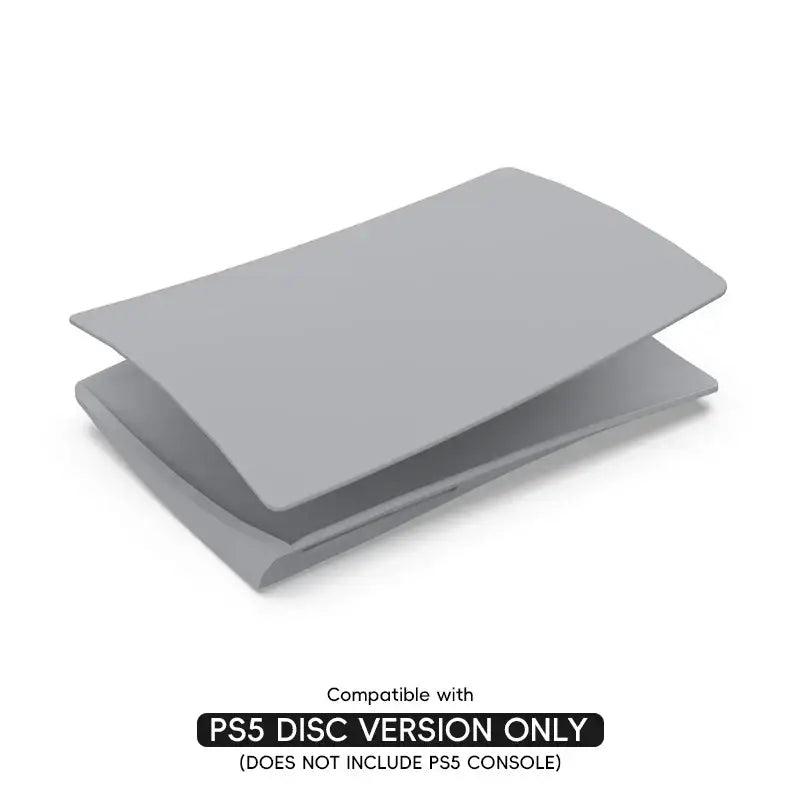 Gray plastic ps5 disc case designed to protect game discs compatible with ps5 disc drive replacement shell black matte