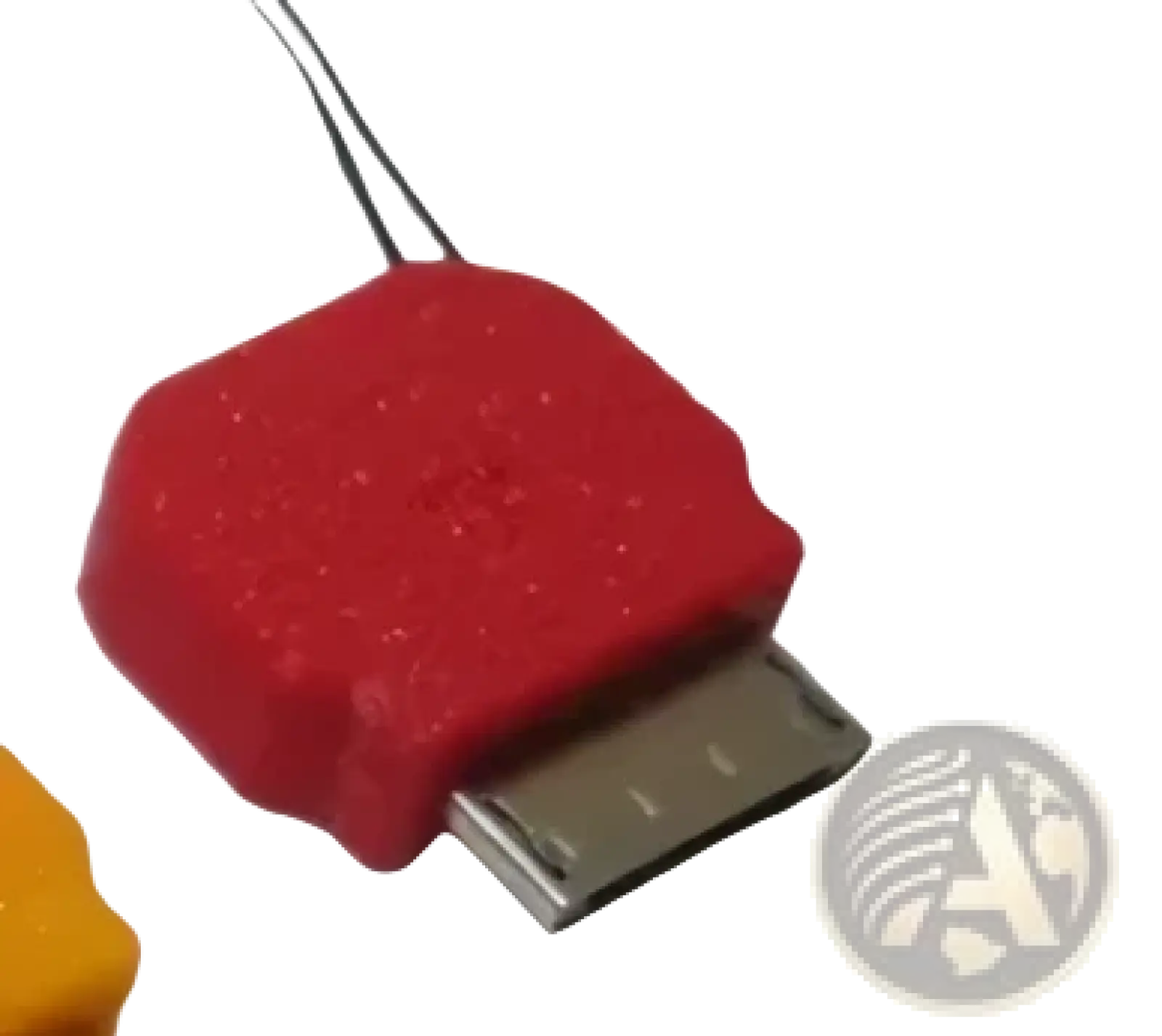 Red textured usb-a to micro-usb charging cable adapter for psp go type c converter accessory