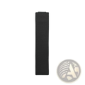 Black leather elastic strap holder for pu leather notebook pen case with precise edge stitching