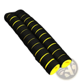 Pull up bar foam grips 22cm featuring black and yellow foam with a textured surface for enhanced grip