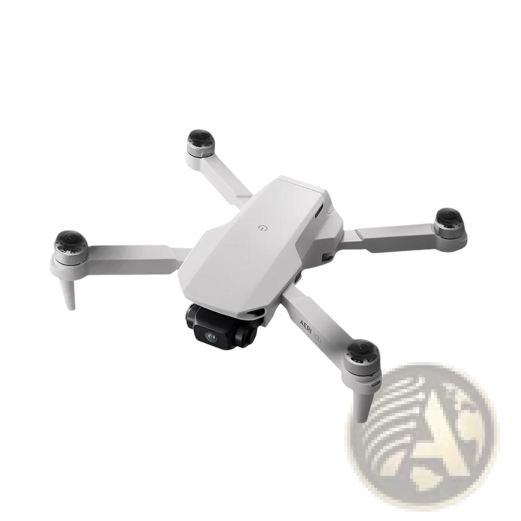 White dji mini 3 pro quadcopter drone with black camera and propeller guards featuring 4.5 inch screen and dual power supply