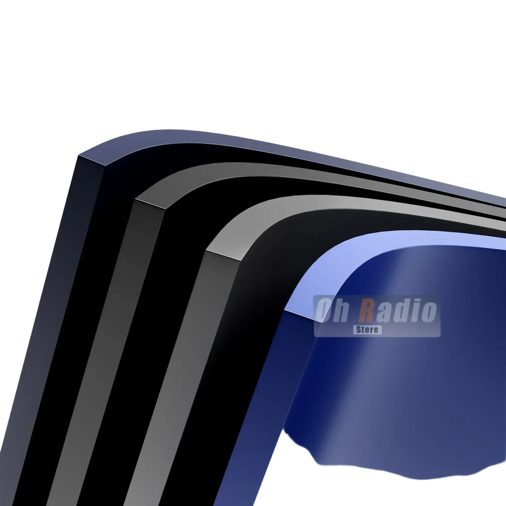 Sturdy black gray and blue abs plastic l-shaped hex keys arranged in layers with quansheng uv-k1 desktop charger green light indicator