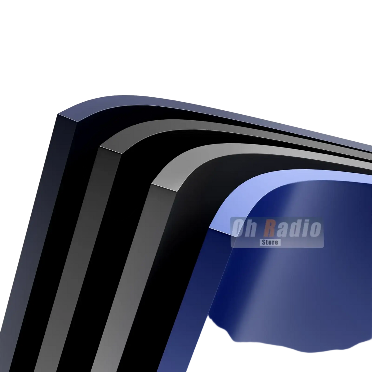 Sturdy black gray and blue abs plastic l-shaped hex keys arranged in layers with quansheng uv-k1 desktop charger green light indicator