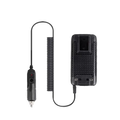 Black textured Quansheng Uv K5 battery eliminator car charger with coiled cable and plug for vehicle use