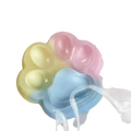 Pastel-colored silicone rainbow cat claw squishy fidget toy with soft rounded contours and a glossy finish