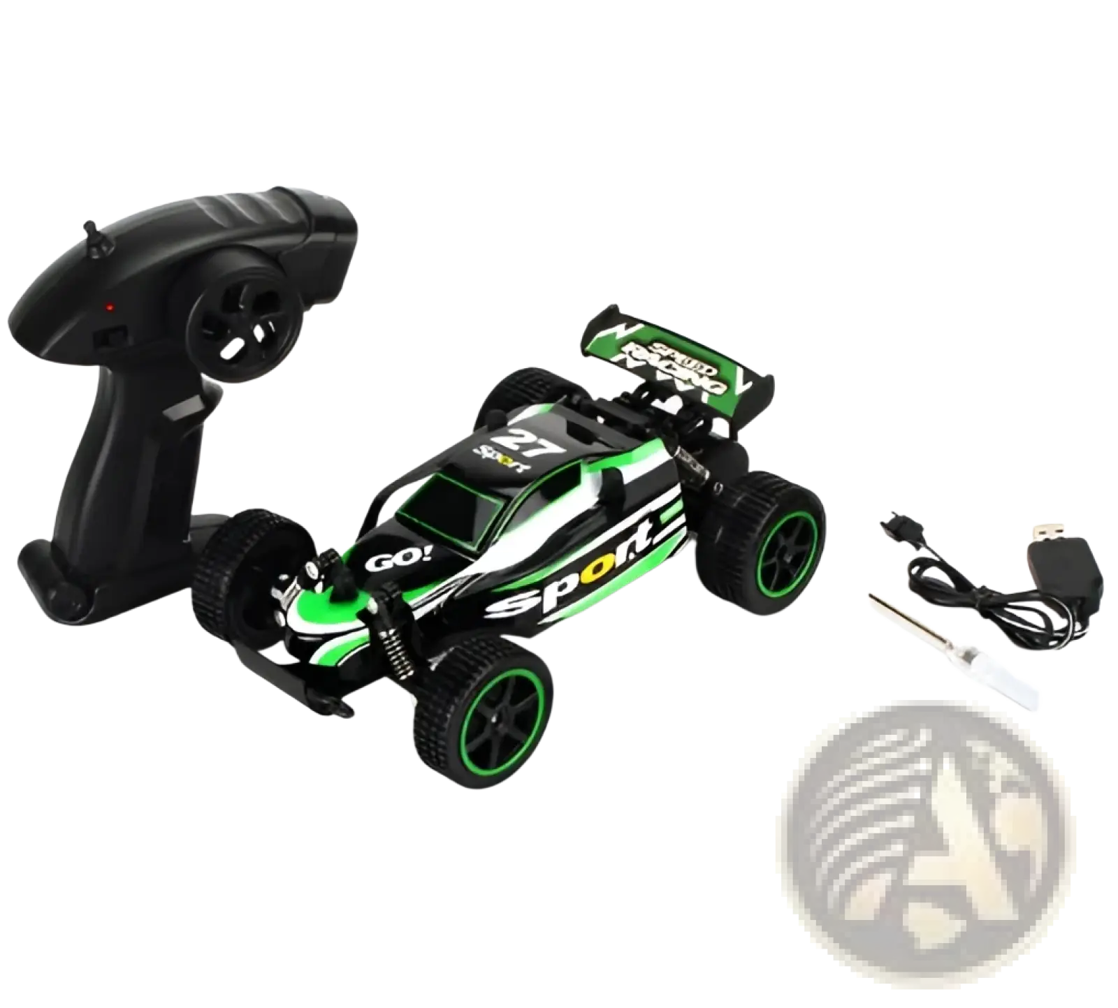 Rc drift car mad phantom off-road buggy 2.4g green and black remote-controlled sport-branded off-road race car