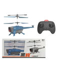 Blue and gray 2.5ch remote control helicopter model cz02 with obstacle avoidance and optimized charging time features