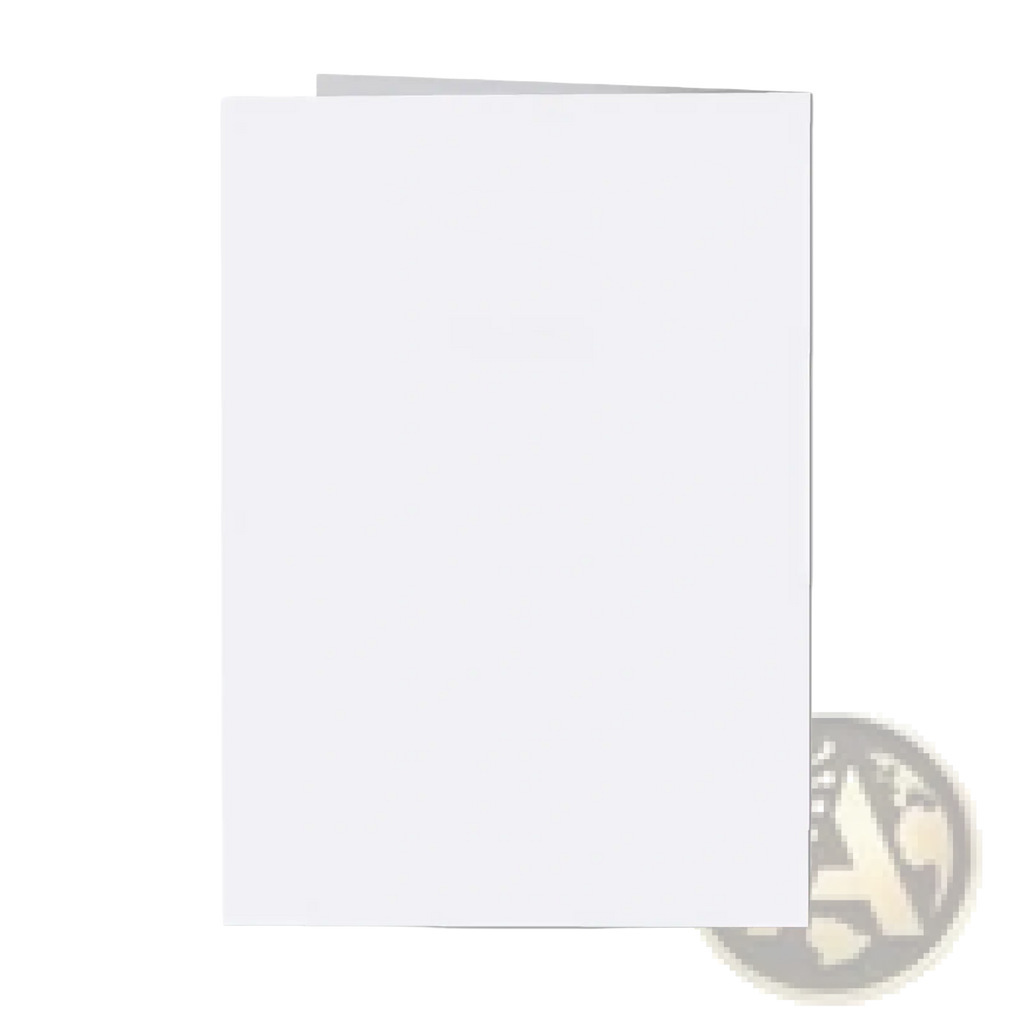 A plain white folded recordable voice greeting card with a minimalist design for wedding diy audio messages