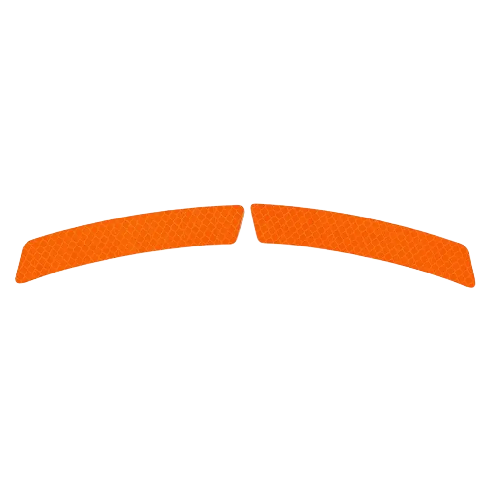 Reflective car door edge guard strips with bright orange honeycomb textured safety reflective strips for visibility