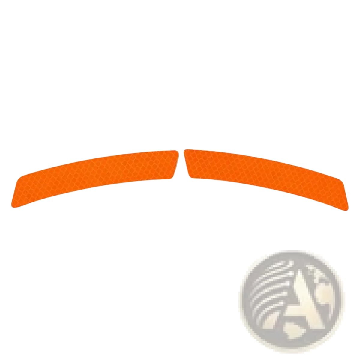 Reflective car door edge guard strips with bright orange honeycomb textured safety reflective strips for visibility