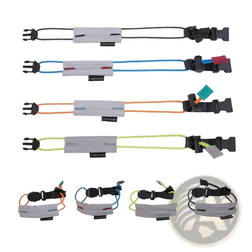 Campleader reflective safety bands adjustable wrist straps in orange blue yellow and black for arm and ankle use