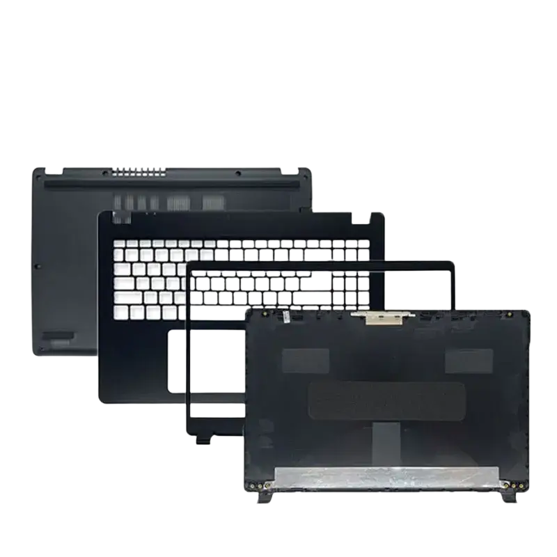 Black plastic laptop shell assembly for acer aspire a315-42 a315-54 n19c1 replacement housing case back side