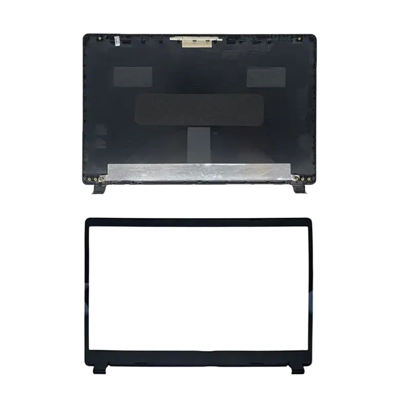 Black plastic replacement housing case with laptop bezel and back panel assembly for acer aspire 3 n19c1 a315-42g a315-54