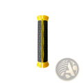 Black and yellow resistance band handles replacement grips with textured honeycomb pattern for enhanced grip comfort