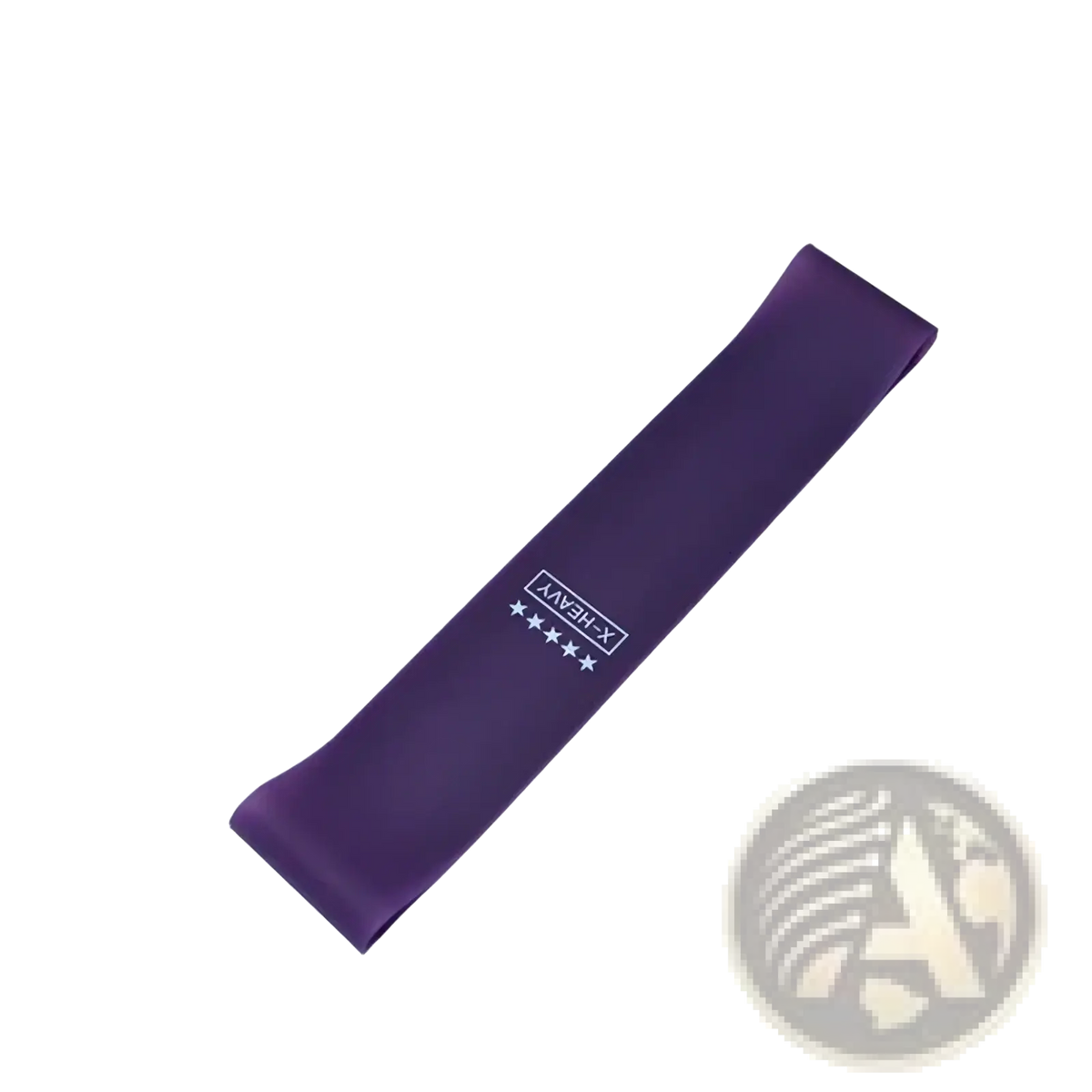 Purple 40lb resistance band with sleek elastic design and white branding for fitness and Pilates use