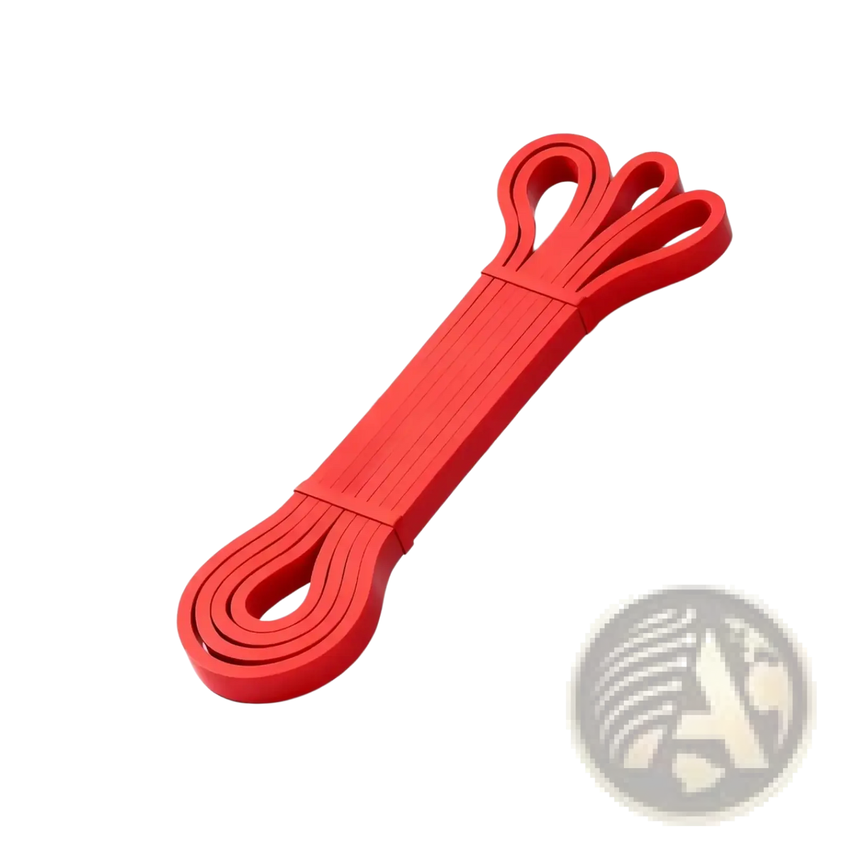Red rubber resistance band for 15-30 lbs weight in resistance bands set for fitness and yoga training
