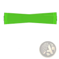 Bright green x-light resistance bands for 5-10lb resistance in a resistance bands set for workout and fitness