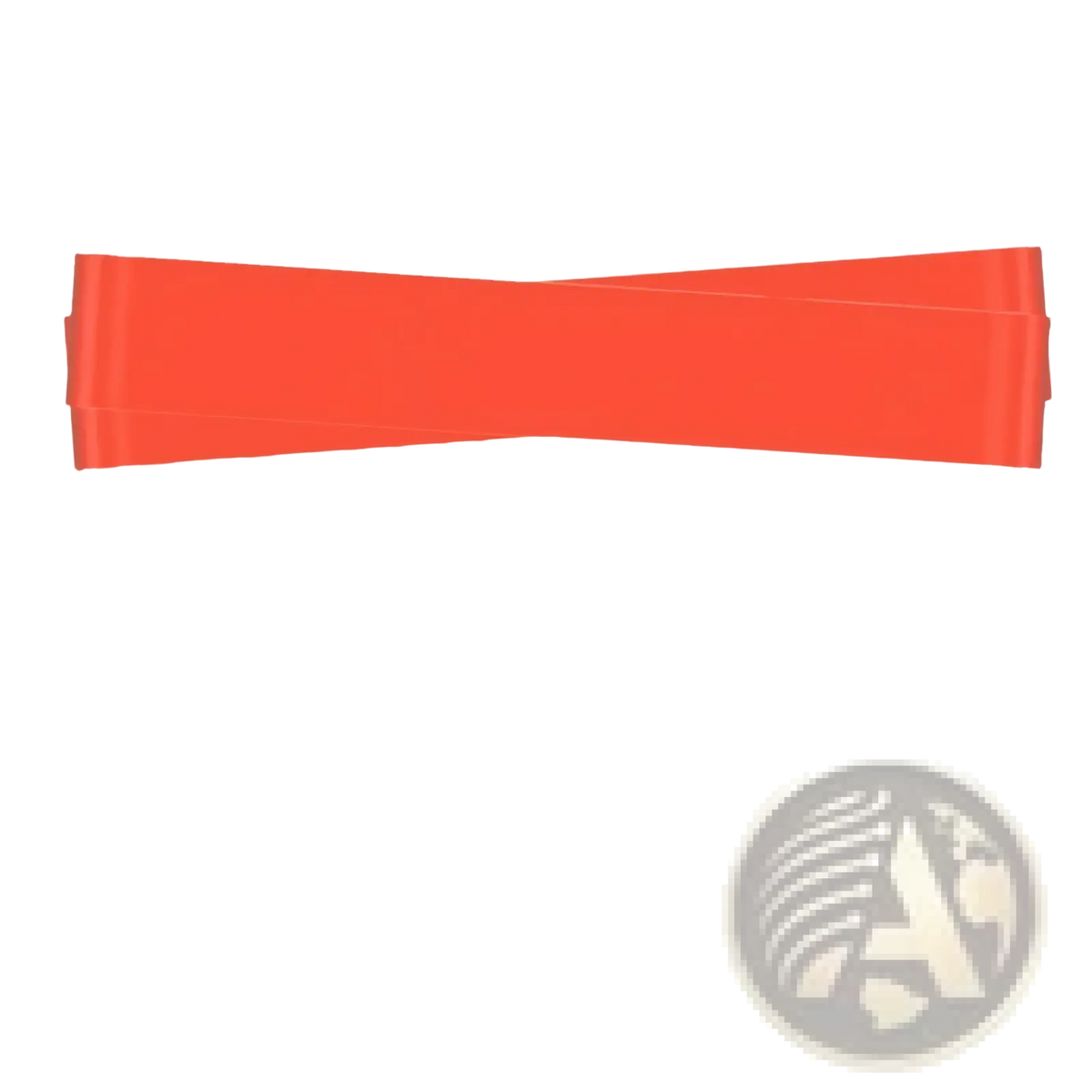 Red heavy-duty resistance band for strength training included in resistance bands set for workout and fitness
