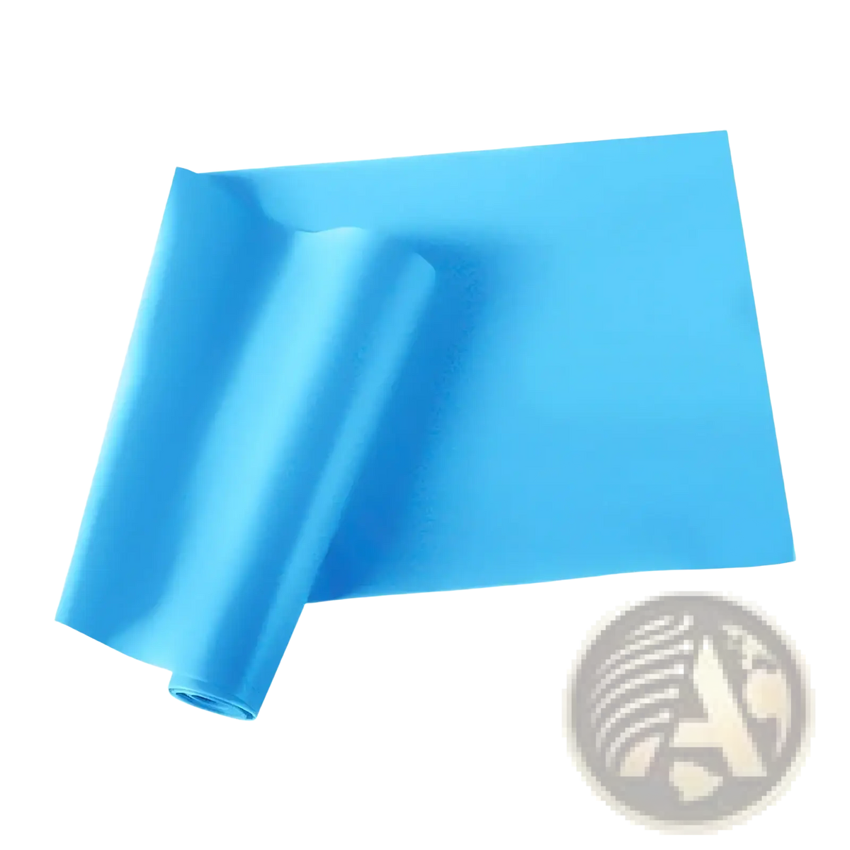 Blue resistance band 1500mm by 150mm with 0.35mm thickness for fitness exercise and workout use