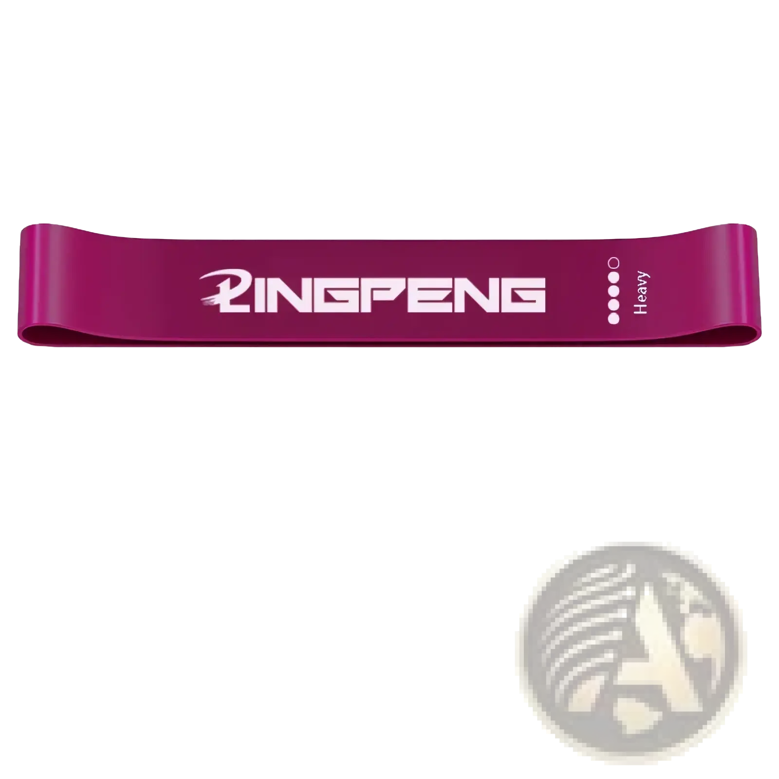 Purple ringpeng heavy-duty resistance loop band with 30 lbs tension for exercise workout in a set of five levels