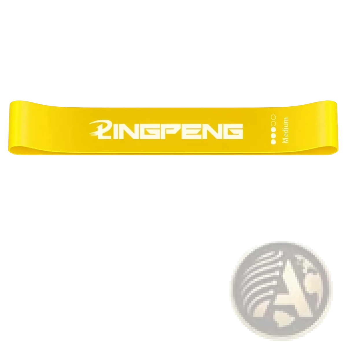 Bright yellow resistance loop band by ringspeng medium weight 20 lbs for exercise workout and strength training