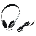 Retro wired over-ear headphones black with silver and black design and coiled cable wired over-ear headphones