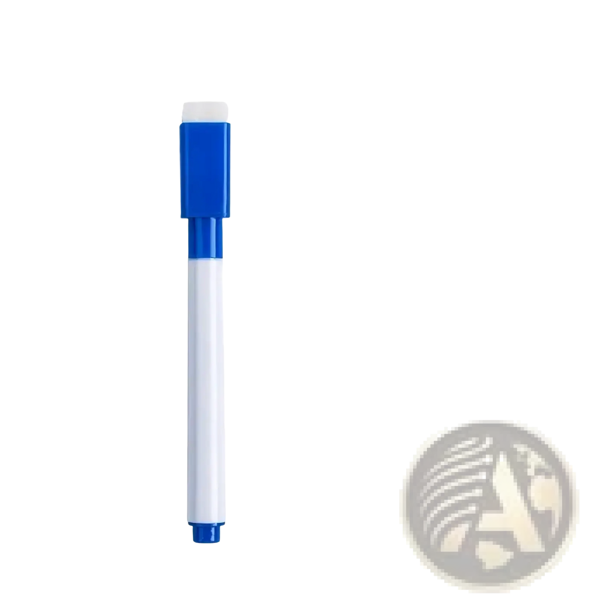 Reusable tracing workbook for kids featuring a blue and white dry-erase marker with a blue cap for writing