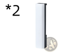 Rgb rhythm light bar voice activated gaming lamp in white and black with a sleek rectangular wall-mounted design