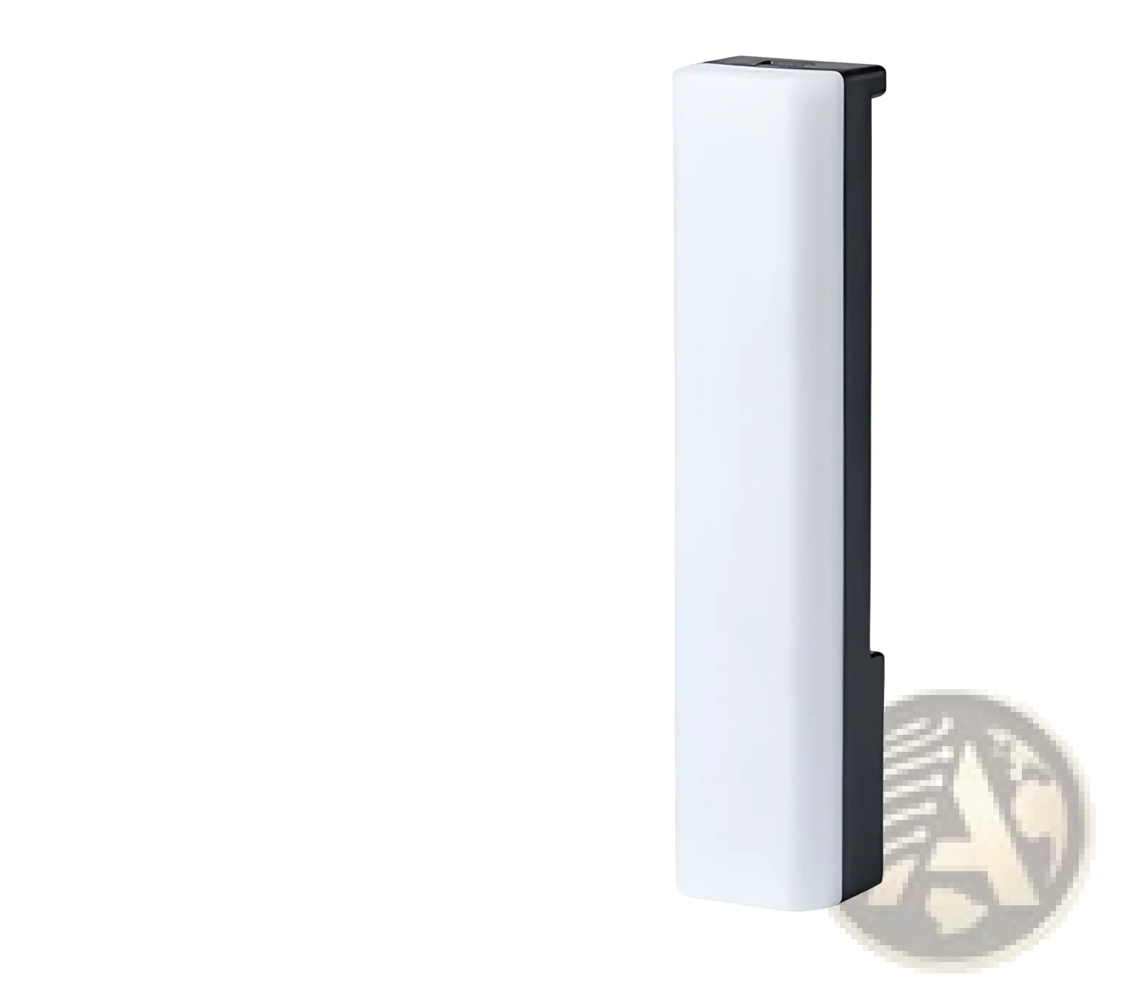 Modern minimalist rgb rhythm light bar with wall-mounted white diffuser and black trim for voice activated gaming use