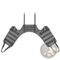Gray Rhinowalk motorcycle saddle bag mounting base tactical harness with adjustable straps and multiple attachment points