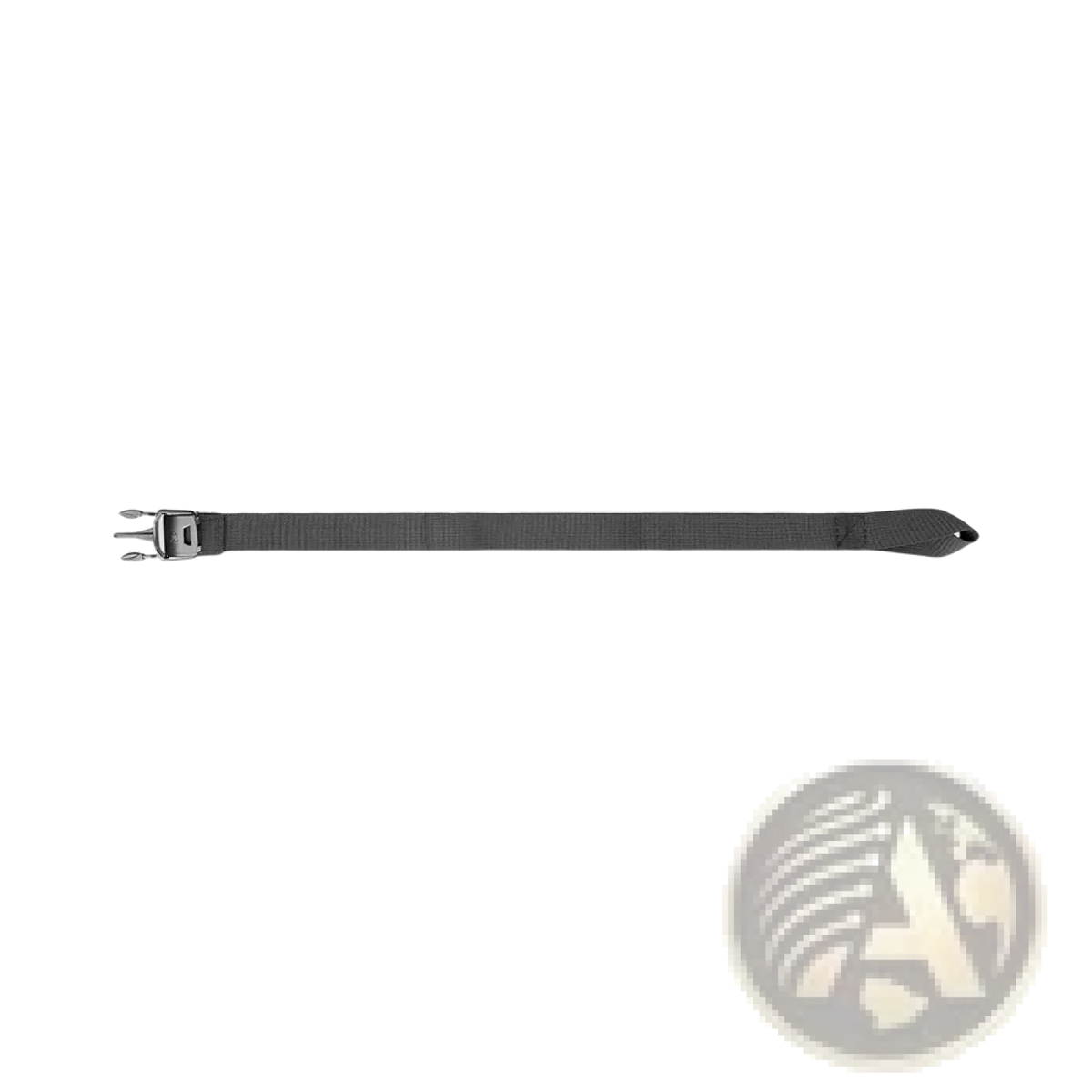 Dark gray Rhinowalk motorcycle strap for mt series bags with silver-toned metal buckle and reinforced end loop