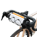 White and orange rockbros waterproof bicycle handlebar bag 2.4l with black straps ideal for cycling storage