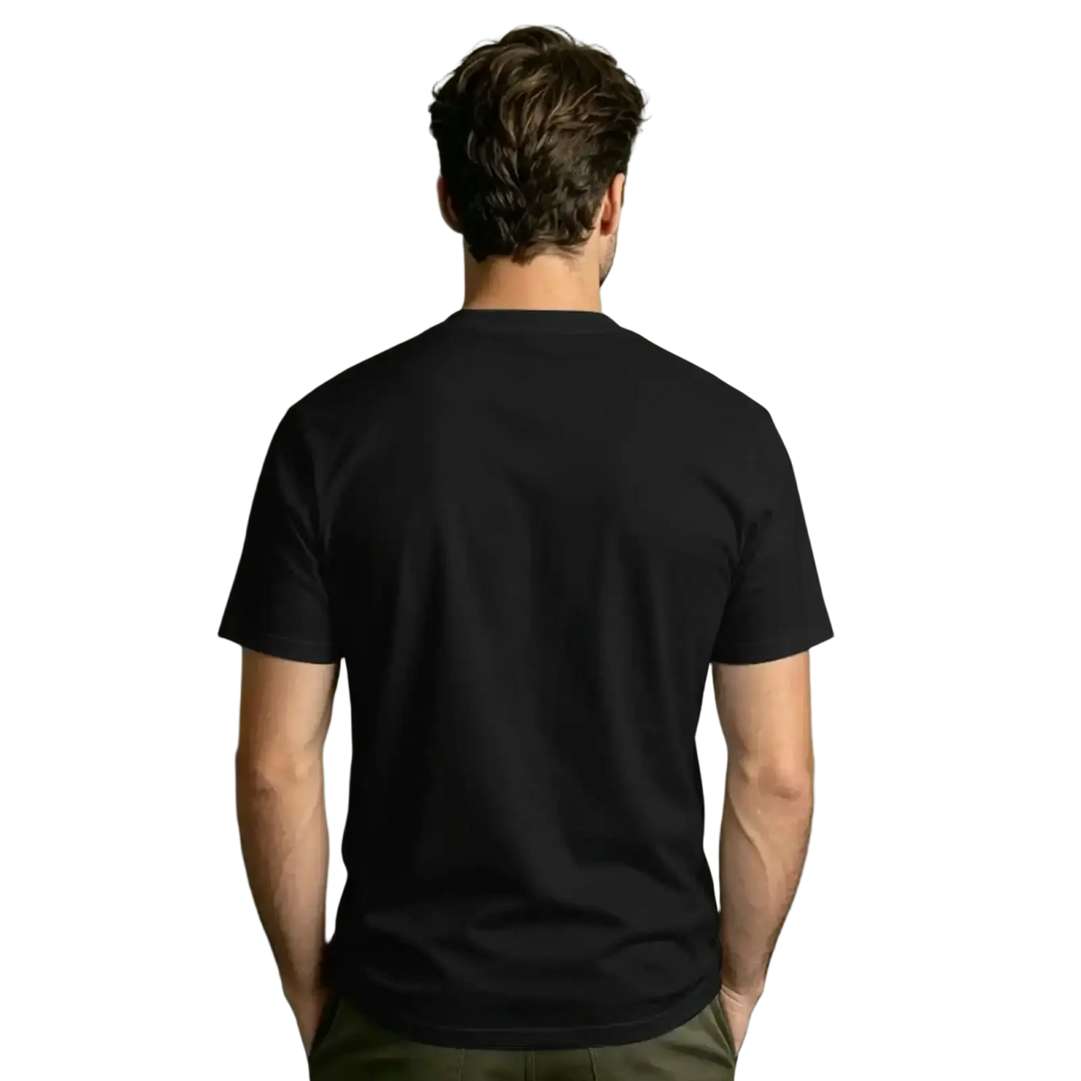 Black short-sleeved crew neck men cotton t shirt from the rookie tv show made of soft cotton fabric