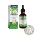 Ouhoe rosemary essential oil for hair growth in a brown glass dropper bottle with a black cap and green packaging 60ml