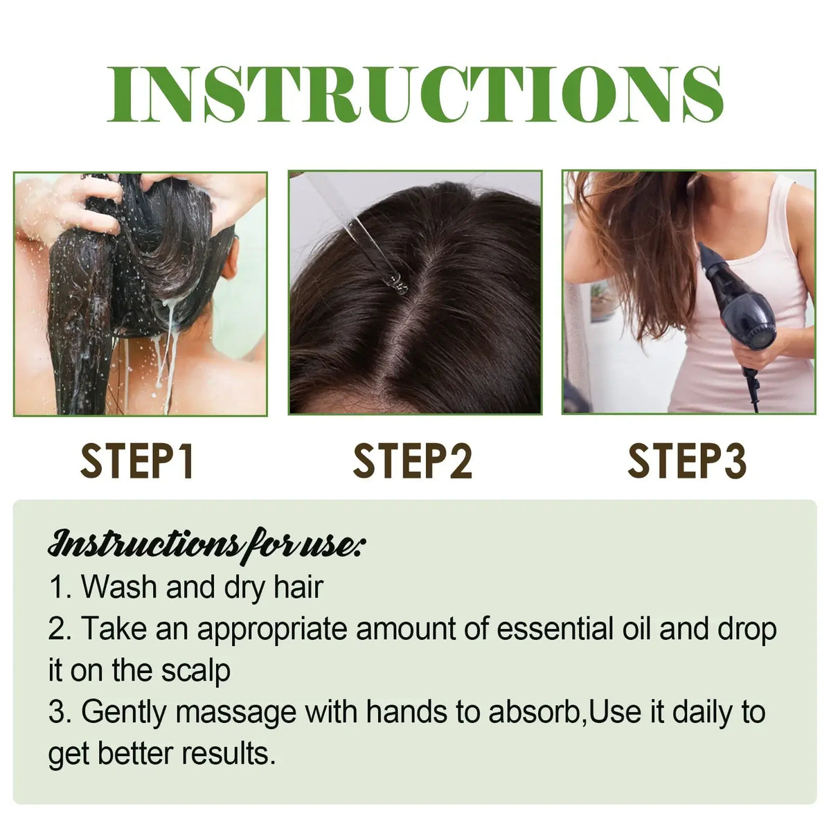 Black hair dryer with sleek ergonomic design and matte finish complements rosemary hair growth oil formula helps frizz control