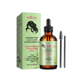 Eelhoe rosemary mint scalp and hair strengthening oil amber glass bottle with black dropper and applicator brushes formula helps frizz