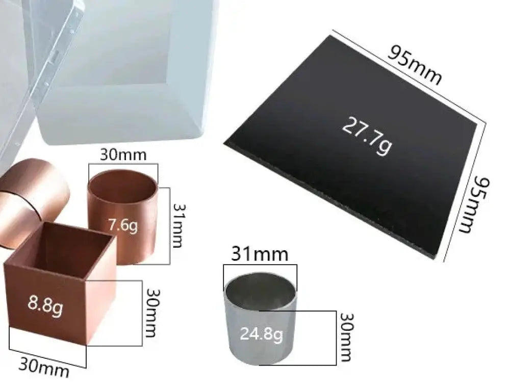 Black rectangular silicone mat 95mm by 95mm weighing 27.7g for 9-cavity rubiks cube silicone mousse baking mold