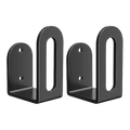 Black metal wall-mounted bookends with sleek minimalist design for router storage box wall-mounted design heat dissipation