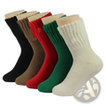 A cream-colored ribbed-knit wool blend running sock with thick cushioning and a soft textured finish