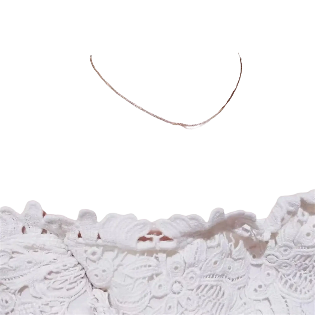A delicate gold-toned chain necklace paired with a fade resistant sand gold adjustable ring matte wide band unisex